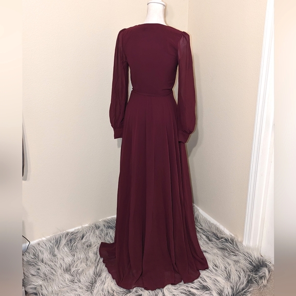 Lulu's Victorian aesthetic full length wrap dress XS - Picture 4 of 7